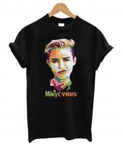 Geometric Celebrity Miley Cyrus T-Shirt