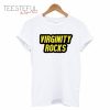 Virginity Rocks Yellow White T-Shirt
